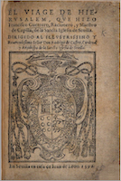 El viaje de Jesusalén. Francisco Guerrero (Sevilla, 1592). [GB-Lbl]