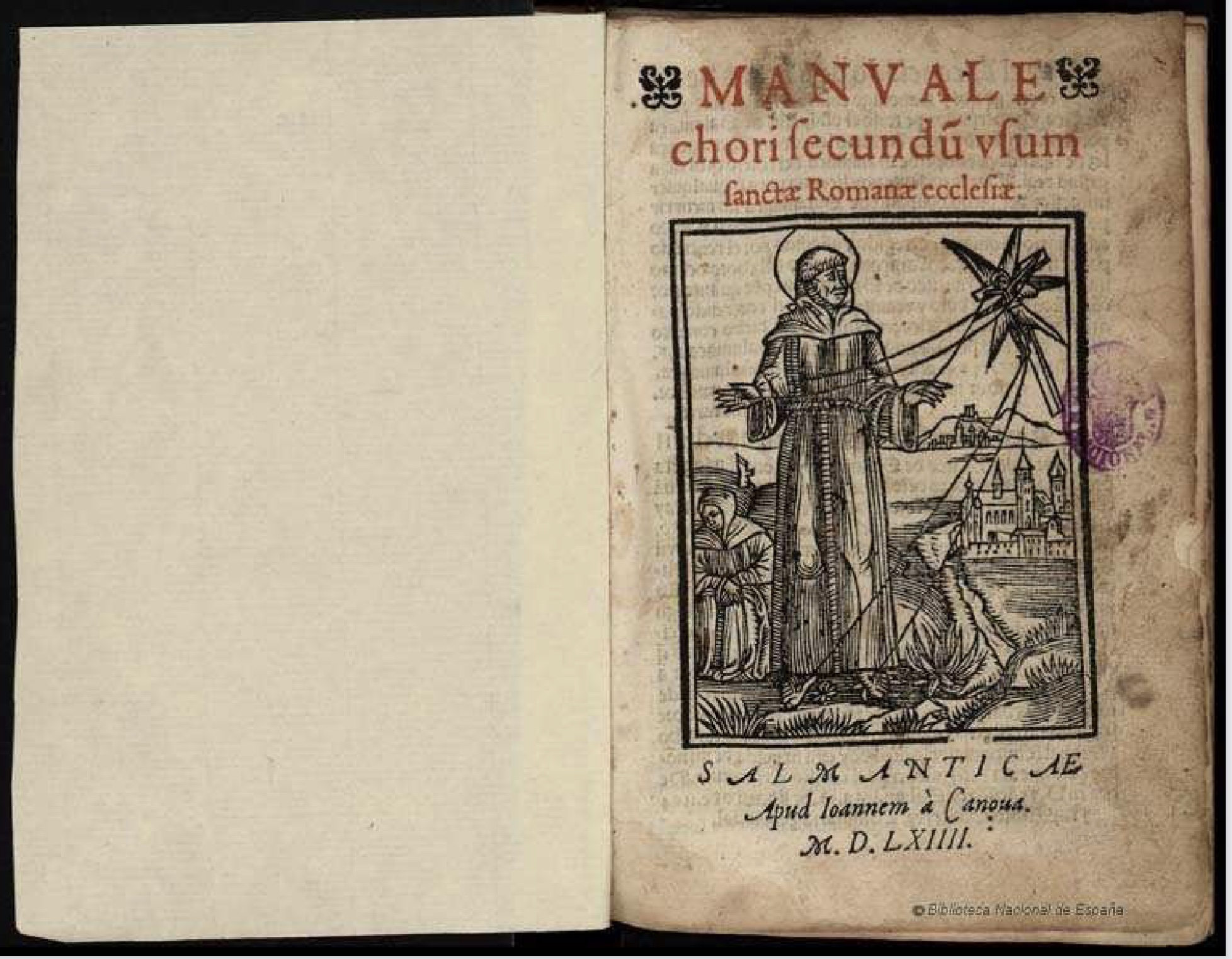 <em>Manuale chori</em>. Salamanca: Juan de Cánova, 1564