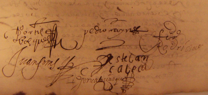 signature of the minstrels of Mairena del Alcor (1620)